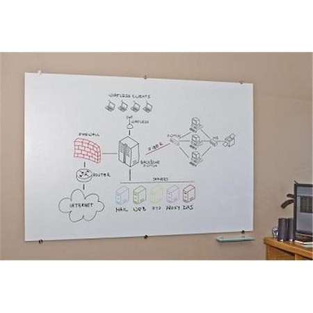 B’TX BEST Best-Rite 83846 Visionary Magnetic Glass Dry Erase
